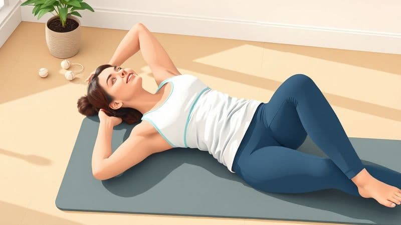 膝盖不好也能做:3个动作,躺着把内脏脂肪练没